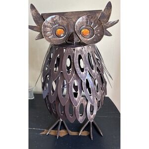 Owl‎ Metal Tealight Holder Copper color
